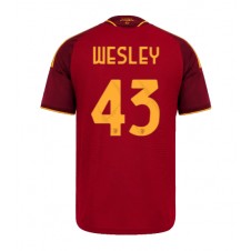 AS Roma Wesley Franca #43 Hjemmedrakt 2026-27 Kortermet